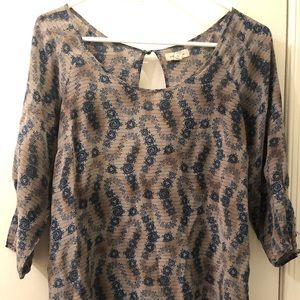 Urban Outfitters Grey Patterned Tunic